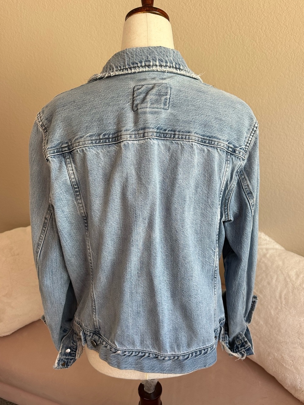 VTG 90’s RALPH LAUREN Jeans Co. Denim Jean Trucker Jacket Women’s Sz L Heritage - Picture 5 of 12